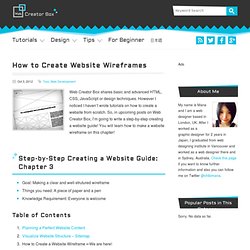 How to Create Website Wireframes