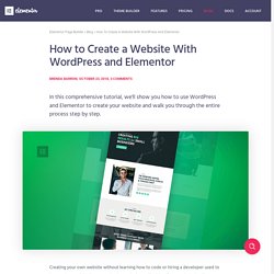 How to Create a Website With WordPress and Elementor - Elementor