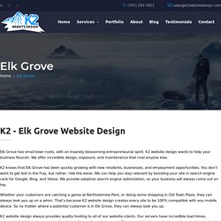 K2 - Elk Grove Website Design / SEO / WordPress / Hosting