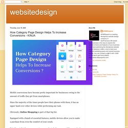 websitedesign: How Category Page Design Helps To Increase Conversions - KINJA
