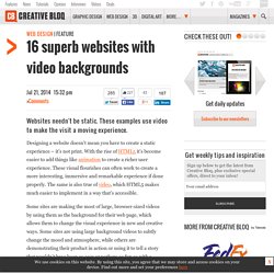 16 superb websites with video backgrounds