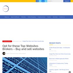 Opt for these Top Websites Brokers - Buy and sell websites - TechnoMusk