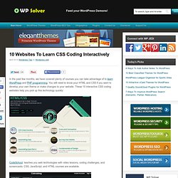 10 Websites To Learn CSS Coding Interactively