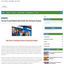 The Top 75 Local Websites Most Create Your Job Career Vacancy