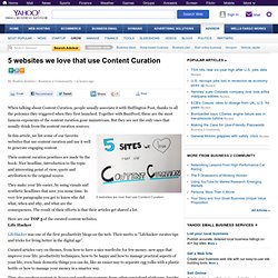 5 websites we love that use Content Curation