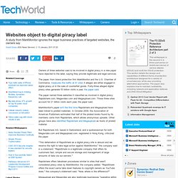 Websites object to digital piracy label - Megaupload.com, MarkMonitor, legal, Internet-based applications and services, internet, intellectual property, e-commerce, copyright, cloud computing, Bonnie Lam, Association of American Publishers - Security - Te