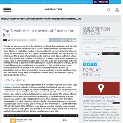 Top 6 websites to download Ebooks for free