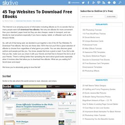 45 Top Websites To Download Free EBooks