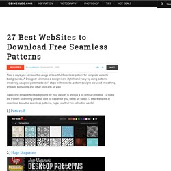 27 Best WebSites to Download Free Seamless Patterns