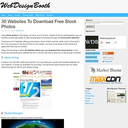 30 Websites To Download Free Stock Photos