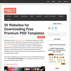 20 Websites for Downloading Free Premium PSD Templates
