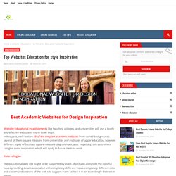 Top Websites Education for style Inspiration