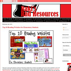 Raki's Rad Resources: Top 10 Reading Websites for Elementary Students