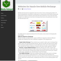 Websites for Hassle-free Mobile Recharge ~ Top Trends, News, Business, Entertainment - Media Hub Spot