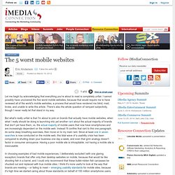 The 5 worst mobile websites