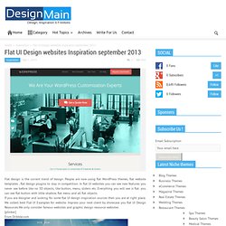 Flat UI Design websites Inspiration september 2013