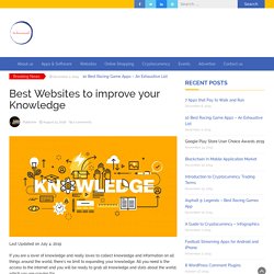 Best Websites to improve your Knowledge - TechnoMusk
