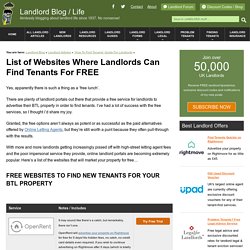 Websites Where Landlords Can Find Tenants For FREE