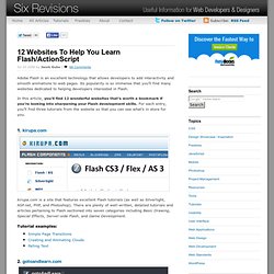 12 Websites To Help You Learn Flash/ActionScript