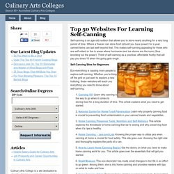Top 50 Websites For Learning Self-Canning