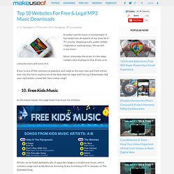 Top 10 Websites For Free & Legal MP3 Music Downloads - Flock