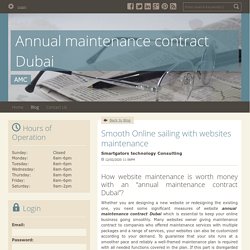 Smooth Online sailing with websites maintenance - Annual maintenance contract Dubai : powered by Doodlekit