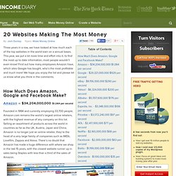 20 Websites Making The Most Money