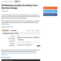 20 Websites to Help You Master User Interface Design