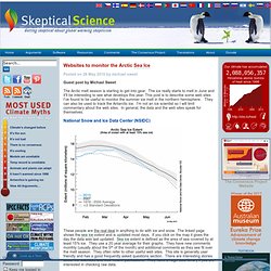 Websites to monitor the Arctic Sea Ice