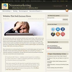Websites That Suck Increase Stress