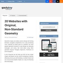 20 Websites with Original, Non-Standard Geometry