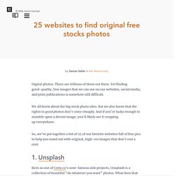 25 websites to find original free stocks photos