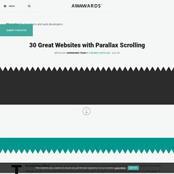 20 great websites with parallax scrolling