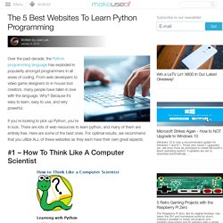 The 5 Best Websites To Learn Python Programming