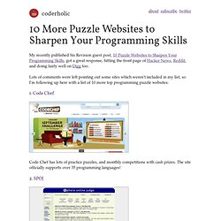 10 More Puzzle Websites to Sharpen Your Programming Skills