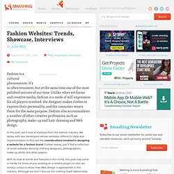 Fashion Websites: Trends, Showcase, Interviews