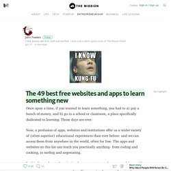 The 49 best free websites and apps to learn something new — The Mission