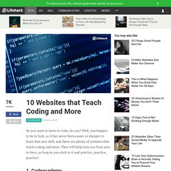 10 Websites that Teach Coding and More