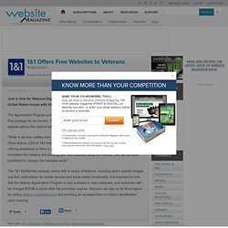 1&1 Offers Free Websites to Veterans