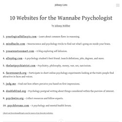10 Websites for the Wannabe Psychologist