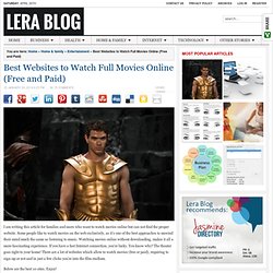 Best Websites to Watch Full Movies Online (Free and Paid)