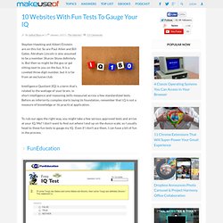 10 Websites With Fun Tests To Gauge Your IQ