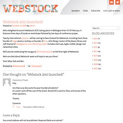 The amazing talks from #webstock 2010 are now online -  - enjoy & share!