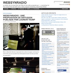 webSYNradio » webSYNradio : une proposition de diffusion publique par Laurent Rump