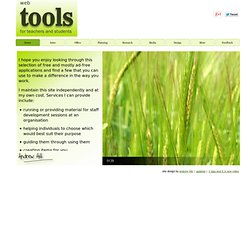 Web tools: e-learning for students and tutors by Andrew Hill