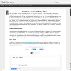 Webvideotech: Webvideotech: Create Marketing Videos