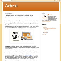 The Most Significant Web Design Tips and Tricks