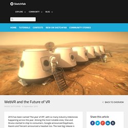 WebVR and the Future of VR - Sketchfab Blog