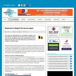 Webwinkel Weblog - Webwinkel in België? Dit zijn de regels!