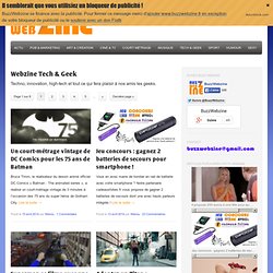Webzine Tech & Geek - BuzzWebzine